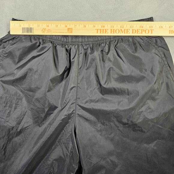 Vintage Nike Track Pants Mens Sz L Windbreaker Lined Black Lightweight Gray Tag - Picture 12 of 15